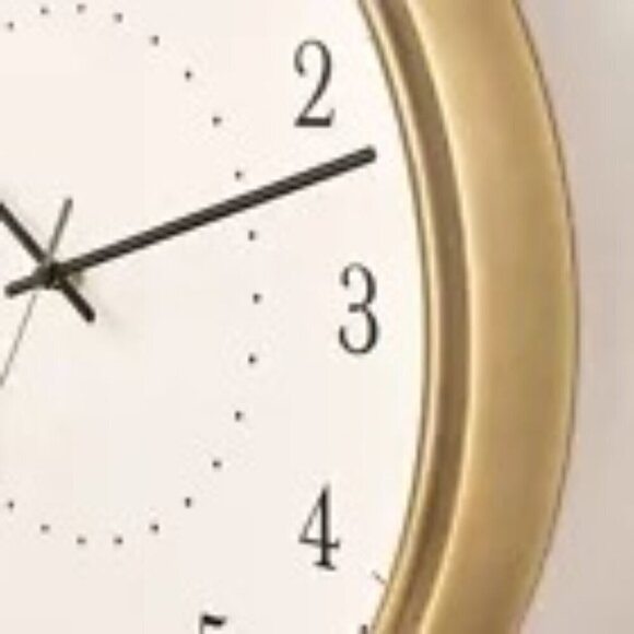 Hearth & Hand Magnolia 20" Brass Analog Circular Wall Clock - Target Spring 2025 - Picture 3 of 4